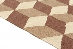 Vlnený koberec - Floriáda (béžový/hnedý)