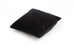 Sametový vankúš (čierny) (Puzdro na vankúš) 45 x 45 cm