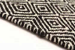 Vlnený koberec - Varella (čierna/biela)