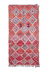 Marockansk Boucherouite-matta 260 x 130 cm