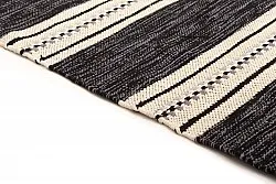 Koberec z kusov - Kajsa (čierny)