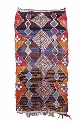 Marockansk Boucherouite-matta 285 x 145 cm