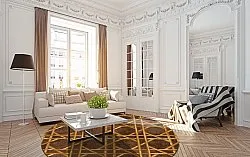 Kruhový koberec - Pachino (hnedá/zlatá)