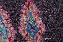 Marockansk Boucherouite-matta 260 x 145 cm