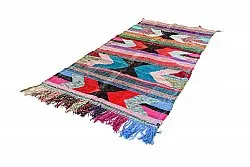 Koberec Berbere Marocký Boucherouite 135 x 270 cm