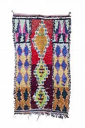 Marockansk Boucherouite-matta 245 x 135 cm