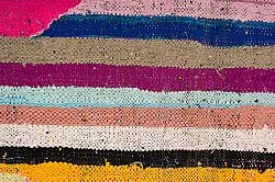 Koberec Berbere Marocký Boucherouite 135 x 260 cm