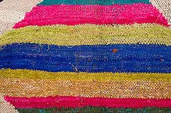 Koberec Berbere Marocký Boucherouite 135 x 245 cm