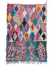 Marockansk Boucherouite-matta 205 x 140 cm