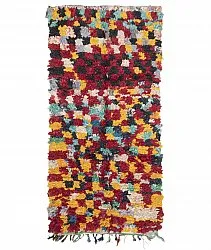 Marockansk Boucherouite-matta 255 x 125 cm