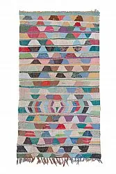 Marockansk Boucherouite-matta 250 x 130 cm