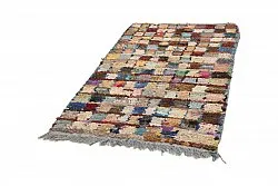 Marockansk Boucherouite-matta 205 x 115 cm
