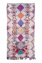 Marockansk Boucherouite-matta 265 x 135 cm