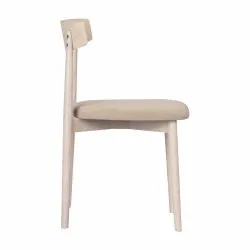 Stol - Ystad (vit ek/beige) - 2 st