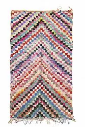 Marockansk Boucherouite-matta 245 x 140 cm