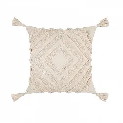 Puzdro na vankúš - Prírodný Boho 45 x 45 cm (béžová)