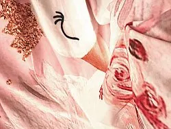 Záclona - Labuť (ružová)