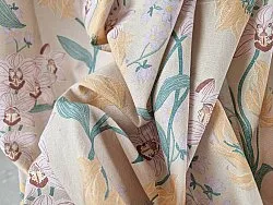 Záclony - Bavlnená záclona - Florina (ružová)