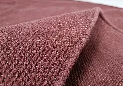 Kruhová bavlnená rohož - Billie (bordová)