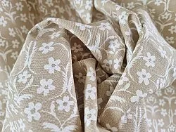 Záclony - Záclona z bavlny Sari (piesková)