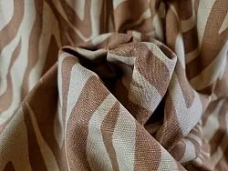 Záclony - Záclona z bavlny Laura (tmavobéžová)