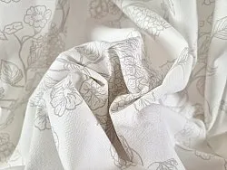 Záclony - Záclona z bavlny Minna (šedá)