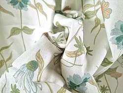 Záclony - Záclona z bavlny Sweetie (modrá)