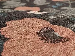 Kruhová rohož - Poppy (čierna)