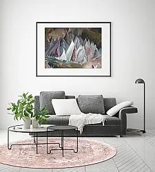 Kruhový koberec - Mateur (ružový)