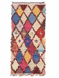 Marockansk Boucherouite-matta 210 x 95 cm