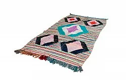 Koberec Berbere Marocký Boucherouite 140 x 255 cm