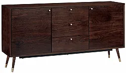 TV-bänk/Byrå - Prime (valnöt/mässing)