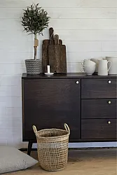 TV-bänk/Byrå - Prime (valnöt/mässing)