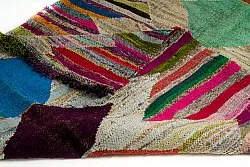 Koberec Berbere Marocký Boucherouite 140 x 255 cm
