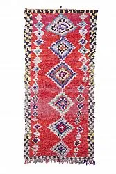 Marockansk Boucherouite-matta 220 x 125 cm