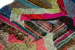 Koberec Berbere Marocký Boucherouite 125 x 225 cm