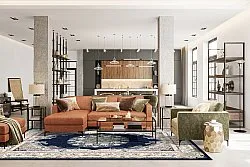 Koberec Wilton - Asara (modrý)