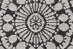 Wiltonmatta - Charleston (svart/sand)