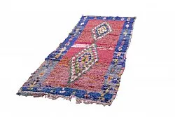 Marockansk Boucherouite-matta 260 x 105 cm