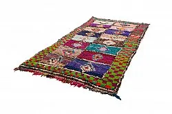 Marocký berberský koberec Boucherouite 145 x 305 cm