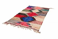 Koberec Berbere Marocký Boucherouite 125 x 240 cm