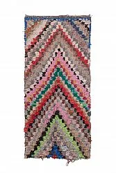 Marockansk Boucherouite-matta 250 x 110 cm