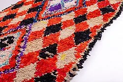 Marockansk Boucherouite-matta 255 x 105 cm