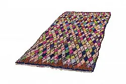 Marockansk Boucherouite-matta 245 x 115 cm