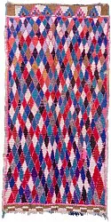 Marockansk Boucherouite-matta 220 x 110 cm