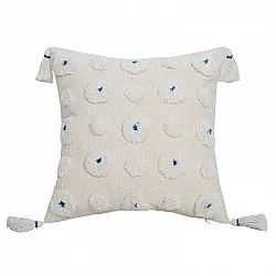 Obal na vankúš - Boho Flower (modrá)