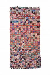 Marockansk Boucherouite-matta 255 x 125 cm
