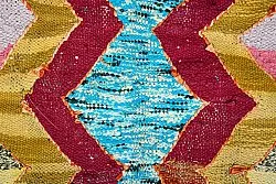 Koberec Berbere Marocký Boucherouite 125 x 215 cm