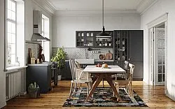 Koberec Wilton - Lefkada (čierny/multicolor)