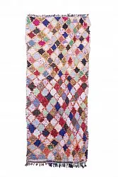 Marockansk Boucherouite-matta 245 x 105 cm